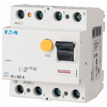 Chránič proudový 4p 40A 30mA AC PF7