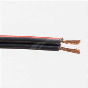 Kabel CYH 2x0,75 V03VH-H černá/rudá (plochý flexibilní)