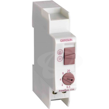 Schodišťový automat 30s-20min DIN elektronický trealux 510 Grässlin