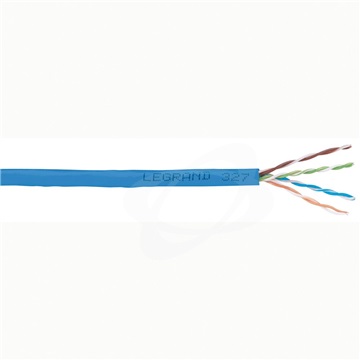 Kabel UTP Cat.6 LSOH drát modrá RAL 5015 box 305m