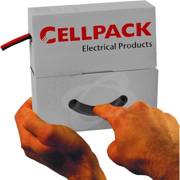 Trubička smršťovací 1,2/ 0,6x0,41 černá SB Cellpack /box 15m