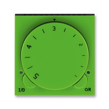 Levit termostat otočný (ovládací jednotka) zelená/kouř. černá
