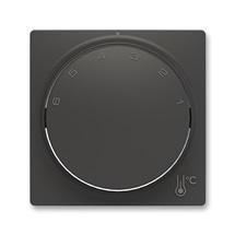 Zoni kryt termostatu prostorového s otočným ovládáním matná černá