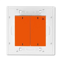 Levit vysílač RF dvojnásobný, nástěnný, oranžová/kouřová černá