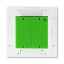 Levit vysílač RF dvojnásobný, nástěnný, zelená/kouřová černá