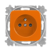 Reflex SI zásuvka 1-násobná s clonkami oranžová