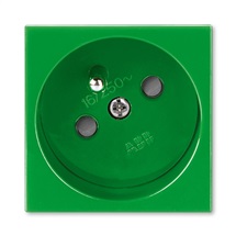 Profil 45 zásuvka 1-násobná s clonkami zelená (RAL 6018)