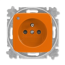Reflex SI zásuvka 1-násobná se signalizací, bezšroub. oranžová