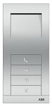 Telefon domovní, hands-free (ABB-Welcome Midi) hliníková stříbrná