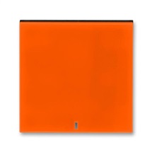 Levit kryt spínače jednoduchý s průzorem oranžová/kouřová černá