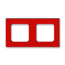 Levit rámeček 2-násobný červená/kouřová černá