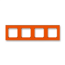 Levit rámeček 4-násobný oranžová/kouřová černá