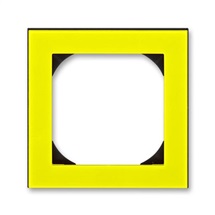 Levit rámeček 1-násobný s otvorem 55x55 žlutá/kouřová černá