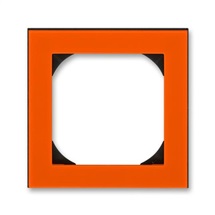 Levit rámeček 1-násobný s otvorem 55x55 oranžová/kouřová černá