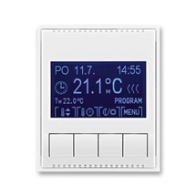 Element termostat programovatelný (ovládací jednotka) bílá/bílá