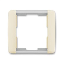 Element rámeček 1-násobný slonová kost/ledová bílá