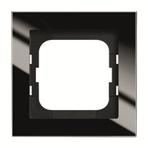 Busch-axcent rámeček 1-násobný černé sklo