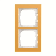 Busch-axcent rámeček 2-násobný žluté sklo