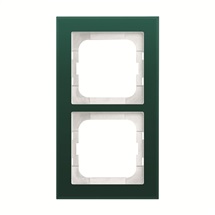 Busch-axcent rámeček 2-násobný zelené sklo