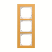 Busch-axcent rámeček 3-násobný žluté sklo