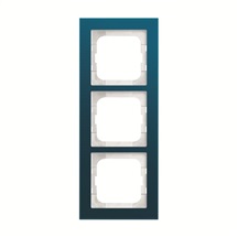 Busch-axcent rámeček 3-násobný modré sklo