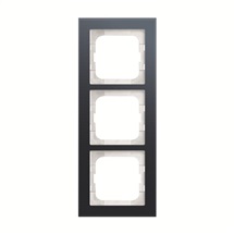 Busch-axcent rámeček 3-násobný šedé sklo