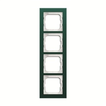 Busch-axcent rámeček 4-násobný zelené sklo