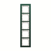Busch-axcent rámeček 5-násobný zelené sklo