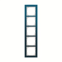 Busch-axcent rámeček 5-násobný modré sklo