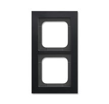 Busch-axcent rámeček 2-násobný matná černá