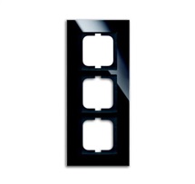 Solo carat rámeček 3-násobný vodorovný/svislý černé sklo