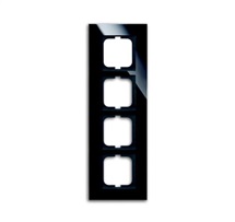 Solo carat rámeček 4-násobný vodorovný/svislý černé sklo