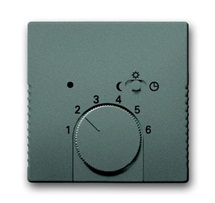 Solo kryt termostatu univerzálního otočného metalická šedá