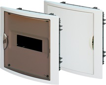 Rozvodnice pod omítku 8M průhledné dveře (1 řada) IP40 RZG-Z bílá