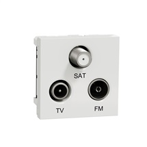 Unica zásuvka TV/R/SAT individuální (2 dB) Bílá