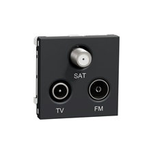 Unica zásuvka TV/R/SAT individuální (2 dB) Antracit