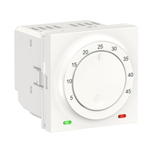 Unica termostat podlahový otočný 2-modulový Bílý