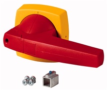 Červeno-žlutá ovládací páka pro montáž na kryt 8x8mm; K2C 54 RD/GL/RD