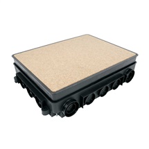 Krabice podlahová KUP80FB univerzální 332x250x80-95mm