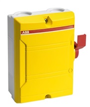 Odpínač centrální trojpólový typ BWS 325Y TPN žlutá-červená
