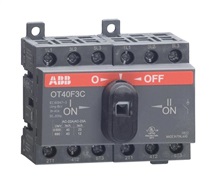 Přepínač sítí 3P 40A OT40F3C indikace I-0-II na DIN-lištu