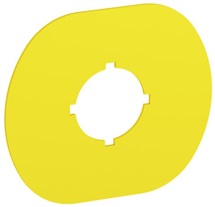 Popisný štítek bez textu, žlutý
