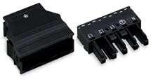 Konektor 5P 4,0 mm2 černá 770-105