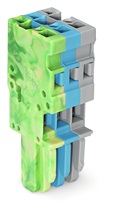 Konektor 1 zelenožlutý, modrý,šedý 769-103/000-039