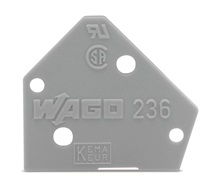Bočnice koncová 1,0mm šedá 236-100
