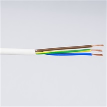 Kabel H03VV-F 3G0,5 bílá
