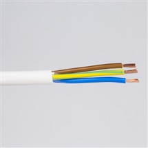 Kabel H05VV-F 3G2,5 bílá /buben