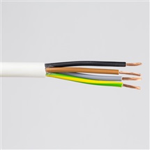 Kabel H05VV-F 4G2,5 bílá