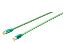 Patch kabel RJ45/RJ45 CAT6A 4x2 1m zelený
