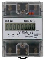 Elektroměr 5-80A, 1-tarif, 3-fázový, LCD displej, 4M/DIN